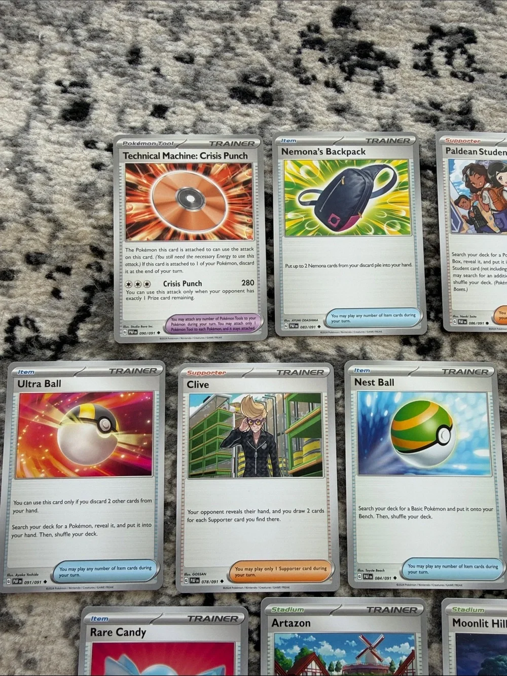 Paldean Fates Trainer Lot | Rare Candy, Ultra & More | 10 Unique Cards | ✨5/$25